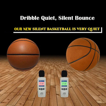 Grooved Silent Basketball 29.5''/27.9''Foam Basketball Indoor Training Silent Ball Dribbling Quietly Bounce Basketball No Noise